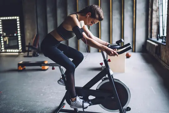 Indoor cycling studio