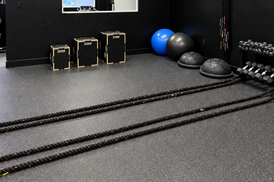 Plyo boxes, stability balls and battle ropes at BodyRhythm